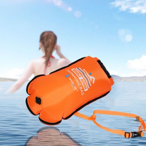 Dry Açık Su Yüzme Şamandıra 809 Çift Hava Yastıklı SWIM BUOY 20L 37x68 Cm 12KG