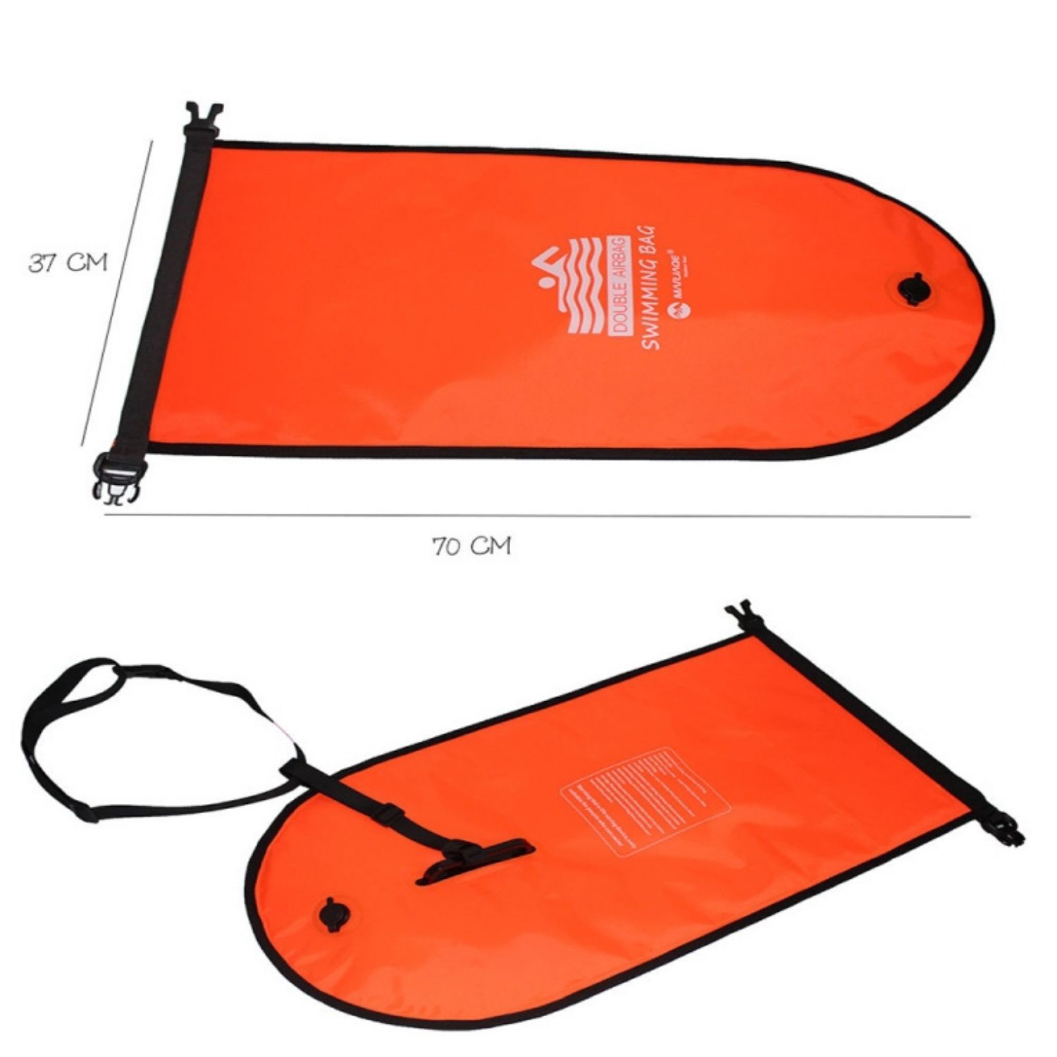 Dry Açık Su Yüzme Şamandıra 809 Çift Hava Yastıklı SWIM BUOY 20L 37x68 Cm 12KG